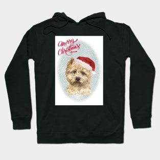 Cairn Terrier Merry Christmas Santa Dog Hoodie